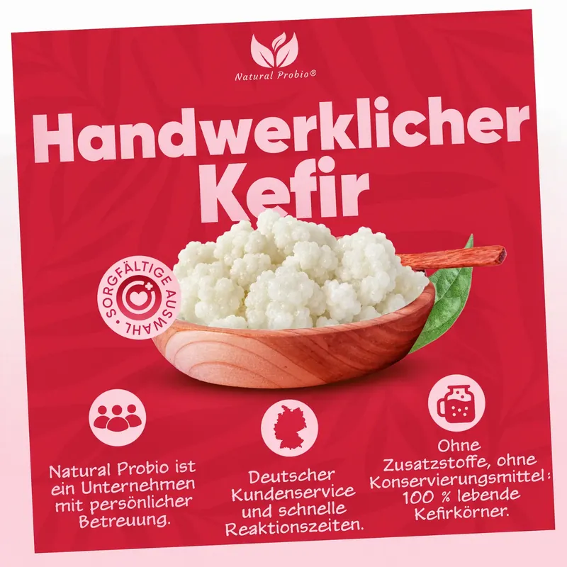Handwerklicher Milchkefir, ohne Zusatzstoffe und Konservierungsmittel